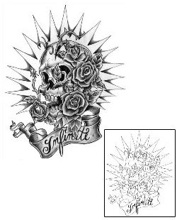 Skull Tattoo Miscellaneous tattoo | CXF-00096