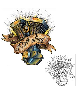 Picture of Roll Along Color Tattoo