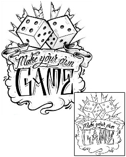 Gambling Tattoo Make Your Own Game Tattoo