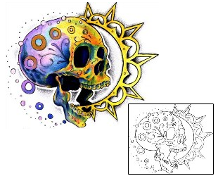 Sun Tattoo Astronomy tattoo | CXF-00122