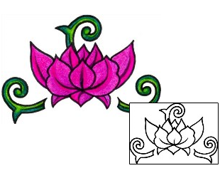 Lotus Tattoo Plant Life tattoo | CYF-00053