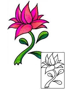 Lotus Tattoo Plant Life tattoo | CYF-00084
