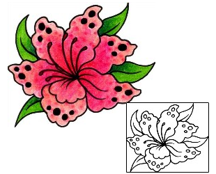 Lily Tattoo Plant Life tattoo | CYF-00127