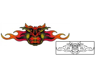 Mask Tattoo Specific Body Parts tattoo | CYF-00283