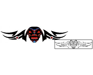 Mask Tattoo Specific Body Parts tattoo | CYF-00305