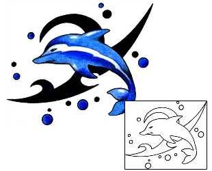 Dolphin Tattoo Tattoo Styles tattoo | CYF-00464