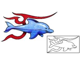 Dolphin Tattoo Tattoo Styles tattoo | CYF-00485