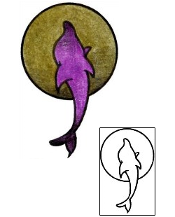 Dolphin Tattoo Marine Life tattoo | CYF-00546