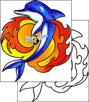 Dolphin Tattoo miscellaneous-fire-tattoos-crazy-macaya-cyf-00556