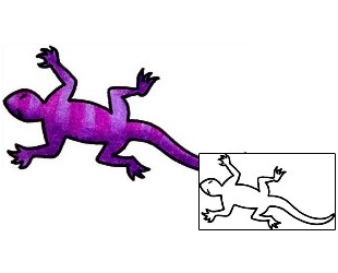 Gecko Tattoo Reptiles & Amphibians tattoo | CYF-00630