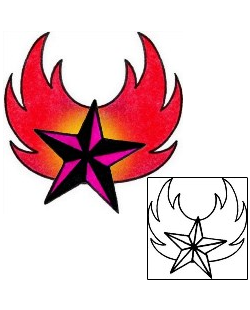 Nautical Star Tattoo Astronomy tattoo | CYF-00670