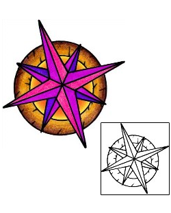 Compass Tattoo Astronomy tattoo | CYF-00677