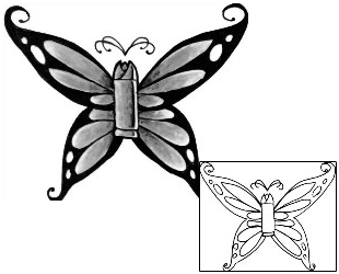 Butterfly Tattoo For Women tattoo | CZF-00023