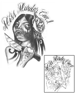 Woman Tattoo Horror tattoo | CZF-00049