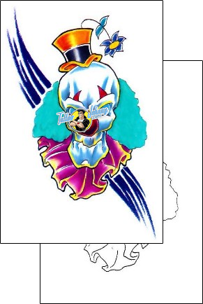 Evil Tattoo clown-tattoos-derma-design-d1f-00016