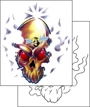 Skull Tattoo horror-skull-tattoos-derma-design-d1f-00076
