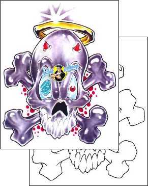 Skull Tattoo horror-skull-tattoos-derma-design-d1f-00083