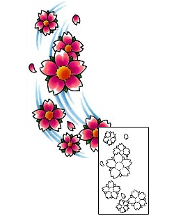 Cherry Blossom Tattoo Plant Life tattoo | D2F-00111