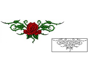 Rose Tattoo Plant Life tattoo | D2F-00126