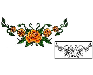 Rose Tattoo Plant Life tattoo | D2F-00127