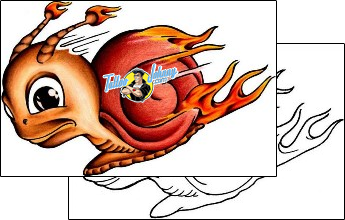 Fire – Flames Tattoo snail-tattoos-daniel-fisher-daf-00026