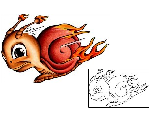 Snail Tattoo Miscellaneous tattoo | DAF-00026