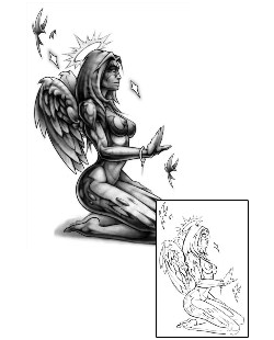 Angel Tattoo Religious & Spiritual tattoo | DBF-00001