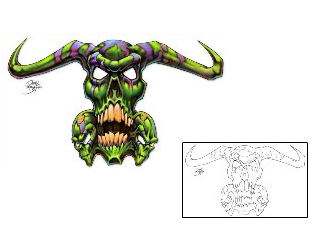 Evil Tattoo Horror tattoo | DBF-00145