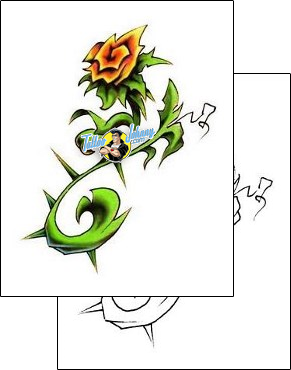 Flower Tattoo plant-life-flowers-tattoos-david-bollt-dbf-00160