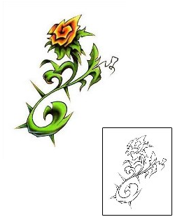 Picture of Plant Life tattoo | DBF-00160
