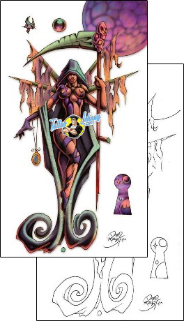 Moon Tattoo fantasy-tattoos-david-bollt-dbf-00192