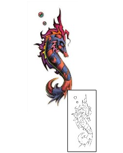 Seahorse Tattoo Mythology tattoo | DBF-00227