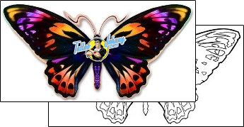Butterfly Tattoo dbf-00285