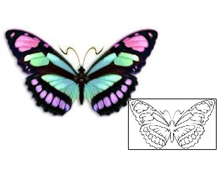 Butterfly Tattoo Insects tattoo | DBF-00311