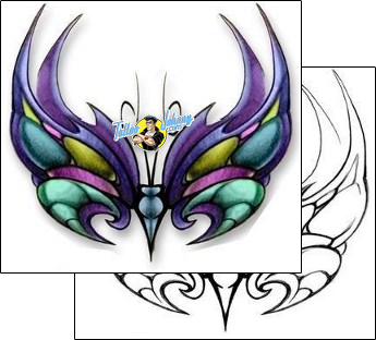 Butterfly Tattoo dbf-00336