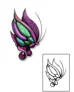 Butterfly Tattoo Insects tattoo | DBF-00418