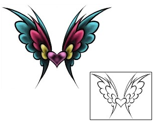 Wings Tattoo Specific Body Parts tattoo | DBF-00554