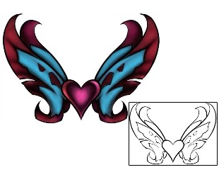 Wings Tattoo Specific Body Parts tattoo | DBF-00556