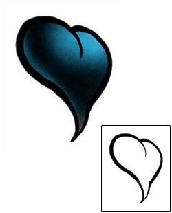 Heart Tattoo Specific Body Parts tattoo | DBF-00558