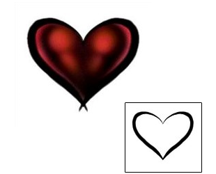 Heart Tattoo Specific Body Parts tattoo | DBF-00562