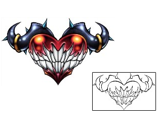 Heart Tattoo Specific Body Parts tattoo | DBF-00566