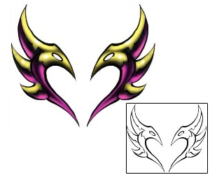 Heart Tattoo Specific Body Parts tattoo | DBF-00594