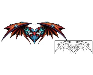 Heart Tattoo Specific Body Parts tattoo | DBF-00617