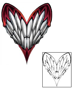 Heart Tattoo Specific Body Parts tattoo | DBF-00634