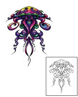 Jellyfish Tattoo Tattoo Styles tattoo | DBF-00734