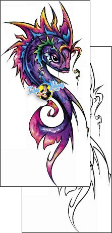 Sea Creature Tattoo tattoo-styles-cartoon-tattoos-david-bollt-dbf-00737