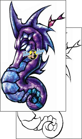 Sea Creature Tattoo tattoo-styles-cartoon-tattoos-david-bollt-dbf-00769