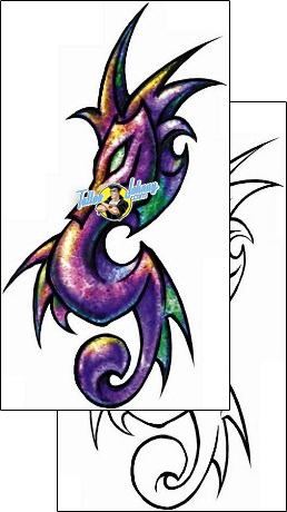 Sea Creature Tattoo tattoo-styles-cartoon-tattoos-david-bollt-dbf-00771