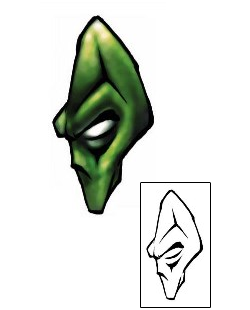 Alien Tattoo Specific Body Parts tattoo | DBF-00824