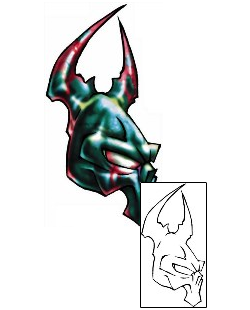 Evil Tattoo Specific Body Parts tattoo | DBF-00867